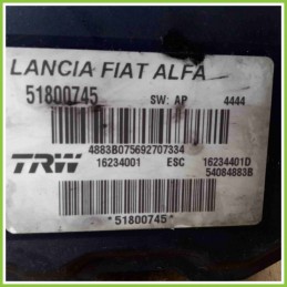 Centralina ABS Modulo Pompa TRW 16234001 ALFA ROMEO 159 X3/X9 51800745 939A3000
