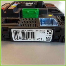Body Computer Centralina Modulo BCM BSI BSM VALEO CITROEN C3 1a Serie 9807532080 8HX