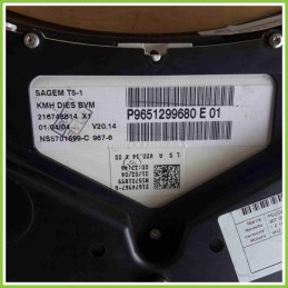 Quadro strumenti contachilometri tachimetro SAGEM P9651299680E01 PEUGEOT 307 NS5701899-C976-6 9HZ