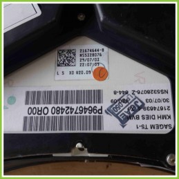 Quadro strumenti contachilometri tachimetro SAGEM P9646742480OR00 PEUGEOT 307 NS5328076-Z644-8 RHS
