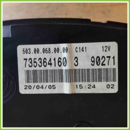 Quadro strumenti contachilometri tachimetro 503.00.068.00.00C141 FIAT IDEA 4D/2S 735364160390271 188A5000
