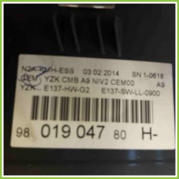 Quadro strumenti contachilometri tachimetro N2A-KMH-ESS PEUGEOT 208 YZKCMBA9NIVCEM00 8F02