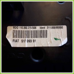 Quadro strumenti contachilometri tachimetro VDO 110.080.211/006 LANCIA YPSILON TE 51709391 188A4000