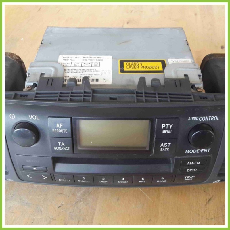 Autoradio Stereo MATSUSHITA 86120-02260 TOYOTA COROLLA TYPE: W58802