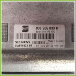 Centralina Motore Iniezione ECU SIEMENS 5WP4012104 SEAT IBIZA 6L 03E906033D AZQ