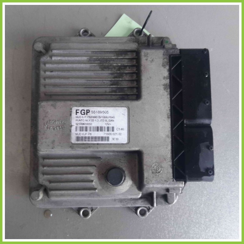 Centralina Motore Iniezione ECU MAGNETI MARELLI MJD6JF.P6 FIAT PUNTO 2U 55189595 188A9000
