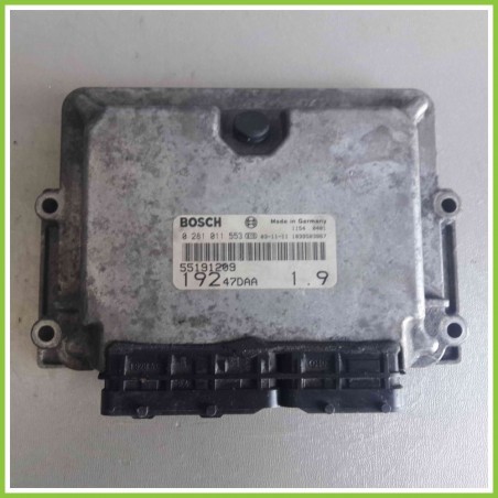 Centralina Motore Iniezione ECU BOSCH 0281011553 FIAT STILO 2V 1.9 JTD ACTIVE 55191209 Diesel 2003 2009