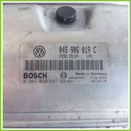 Centralina Motore Iniezione ECU BOSCH 0281010697 VOLKSWAGEN POLO 9N 045906019C AMF