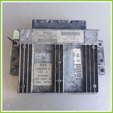Centralina Motore Iniezione ECU SAGEM 21584350-8 PEUGEOT 206 1.4 9651500880 Benzina 1998 2009