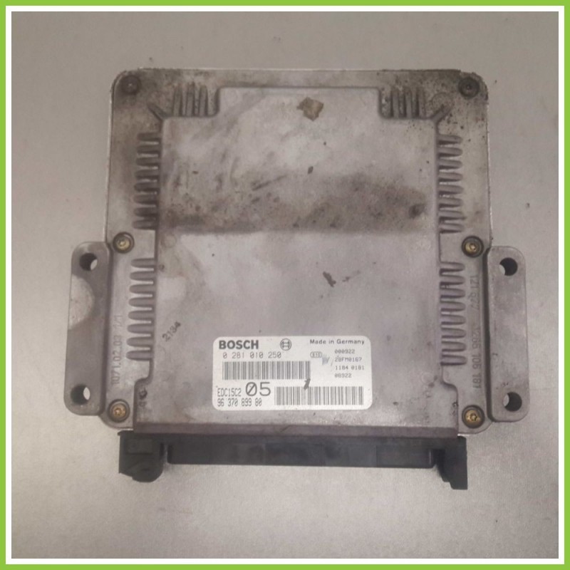 Centralina Motore Iniezione ECU BOSCH 0281010250 PEUGEOT 206 9637089980 RHY