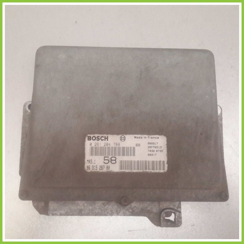 Centralina Motore Iniezione ECU BOSCH 0261204788 CITROEN SAXO 9631528780 HDZ