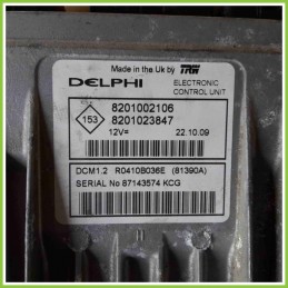 Centralina Motore Iniezione ECU DELPHI DCM1.2 DACIA SANDERO 8201002106 K9KK7