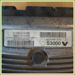 Centralina Motore Iniezione ECU JOHNSON CONTROLS 2158412-6B RENAULT CLIO 3a Serie 8200504593 K4JG7