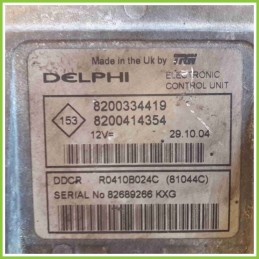 Centralina Motore Iniezione ECU DELPHI DDCR RENAULT MEGANE 2a Serie 8200334419 K9KD7
