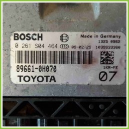 Centralina Motore Iniezione ECU BOSCH 0261S04464 TOYOTA AYGO 1a Serie 98661-0H070 1KRFE