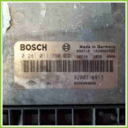 Centralina Motore Iniezione ECU BOSCH 0281011390 RENAULT SCENIC 2a Serie 8200310863 125