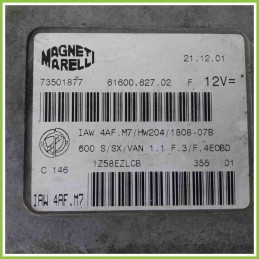 Centralina Motore Iniezione ECU MAGNETI MARELLI IAW4AF.M7 FIAT SEICENTO 1E 73501877 187A1000