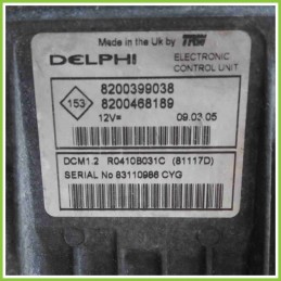 Centralina Motore Iniezione ECU DELPHI DCM1.2 RENAULT MODUS 1a Serie 8200399038 K9KL7