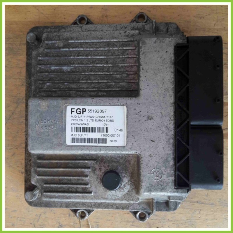 Centralina Motore Iniezione ECU MAGNETI MARELLI MJD6JF.Y1 LANCIA YPSILON TE 55192097 188A9000
