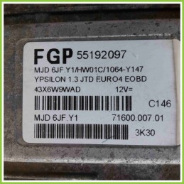 Centralina Motore Iniezione ECU MAGNETI MARELLI MJD6JF.Y1 LANCIA YPSILON TE 55192097 188A9000