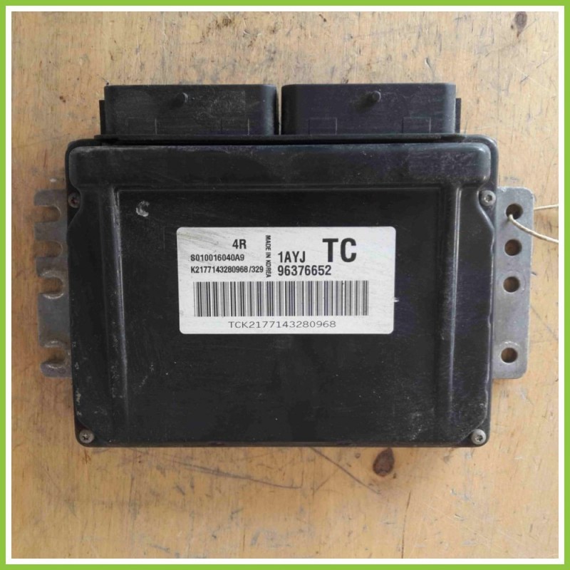 Centralina Motore Iniezione ECU CHEVROLET 1AYJ96376652 CHEVROLET (DAEWOO) KALOS T200 S010016040A9 B12S1