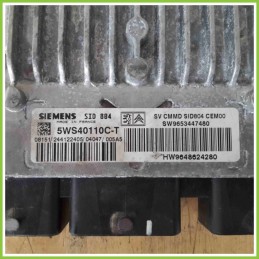 Centralina Motore Iniezione ECU SIEMENS 5WS40110C-T CITROEN C3 1a Serie 9653447480 8HX