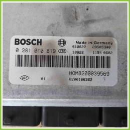 Centralina Motore Iniezione ECU BOSCH 0281010819 RENAULT SCENIC 8200039569 F9QK7