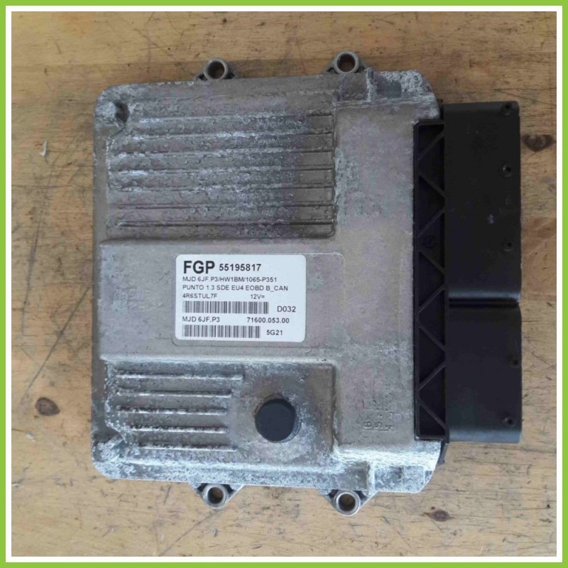 Centralina Motore Iniezione ECU MAGNETI MARELLI MJD6JF.P3 FIAT PUNTO 2U 55195817 188A9000
