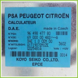 Centralina Motore Iniezione ECU KOYO SEICO 6900000482/--A CITROEN C3 PLURIEL 9649847780 NFU