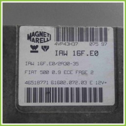 Centralina Motore Iniezione ECU MAGNETI MARELLI IAW16F.E0 FIAT CINQUECENTO NM 46518771 1170A1046