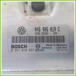 Centralina Motore Iniezione ECU BOSCH 0281010697 VOLKSWAGEN POLO 9N 045906019C AMF
