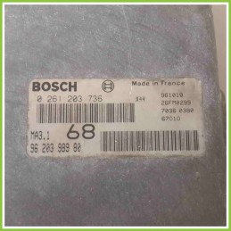 Centralina Motore Iniezione ECU BOSCH 0261203736 PEUGEOT 106 9620398980 HDZ