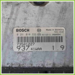 Centralina Motore Iniezione ECU BOSCH 0281010332 ALFA ROMEO 147 W8 73501227 937A2000