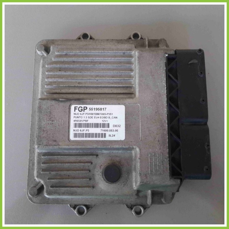 Centralina Motore Iniezione ECU MAGNETI MARELLI MJD6JF.P3 FIAT PUNTO 2U 55195817 188A9000