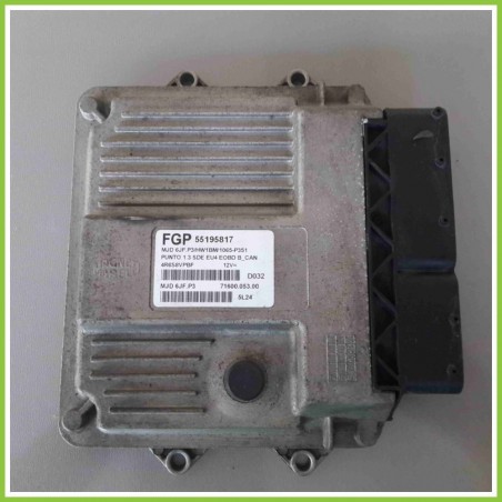 Centralina Motore Iniezione ECU MAGNETI MARELLI MJD6JF.P3 FIAT PUNTO 2U 1.3 MJT 16V 55195817 Diesel 2003 2007