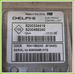 Centralina Motore Iniezione ECU DELPHI DDCR RENAULT MEGANE 2a Serie 8200334419 K9KF7