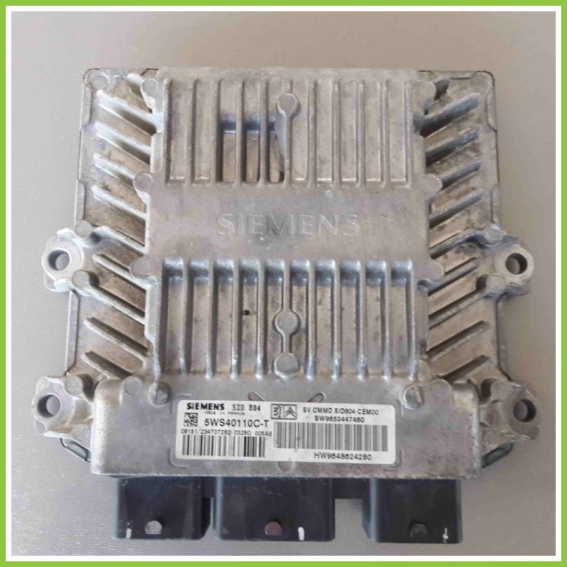 Centralina Motore Iniezione ECU SIEMENS 5WS40110C-T CITROEN C3 1a Serie 9653447380 8HX