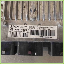 Centralina Motore Iniezione ECU SIEMENS 5WS40110C-T CITROEN C3 1a Serie 9653447380 8HX