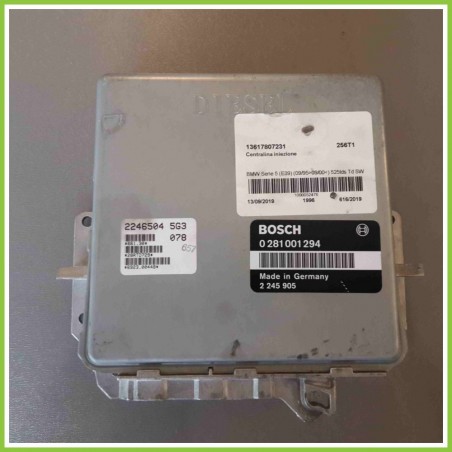 Centralina Motore Iniezione ECU BOSCH 0281001294 BMW Serie 5 E39 525TDS TD 2245905 Diesel 1995 2000