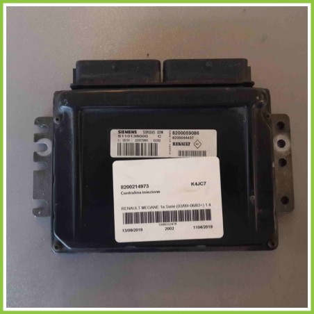 Centralina Motore Iniezione ECU SIEMENS S110138000C RENAULT MEGANE 1a Serie 1.4 16V 8200059085 Benzina 1999 2003
