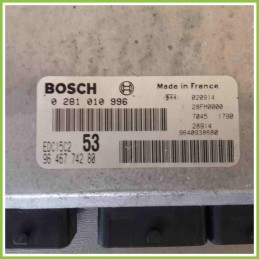 Centralina Motore Iniezione ECU BOSCH 0281010996 CITROEN XSARA PICASSO 9646772480 RHY