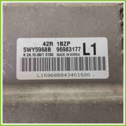 Centralina Motore Iniezione ECU DAEWOO 5WY5968B CHEVROLET (DAEWOO) AVEO T250 96983177 B12D1