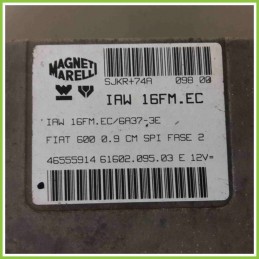 Centralina Motore Iniezione ECU MAGNETI MARELLI IAW16FM.EC FIAT SEICENTO 1E 46555914 1170A1046