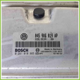 Centralina Motore Iniezione ECU BOSCH 0281010865 VOLKSWAGEN POLO 9N 045906019AP AMF