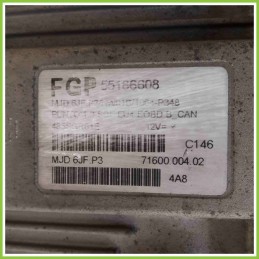 Centralina Motore Iniezione ECU MAGNETI MARELLI MJD6JF.P3 FIAT PUNTO 2U 55186608 188A9000