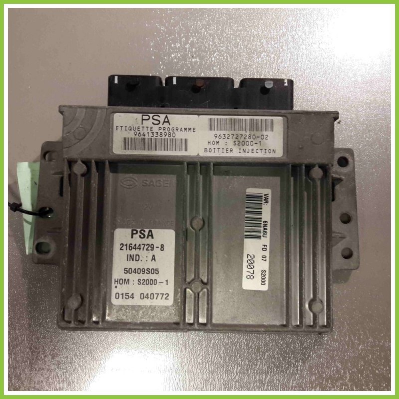 Centralina Motore Iniezione ECU SAGEM 21644729-8 CITROEN XSARA PICASSO 9641338980 6FZ