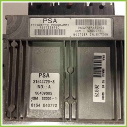 Centralina Motore Iniezione ECU SAGEM 21644729-8 CITROEN XSARA PICASSO 9641338980 6FZ