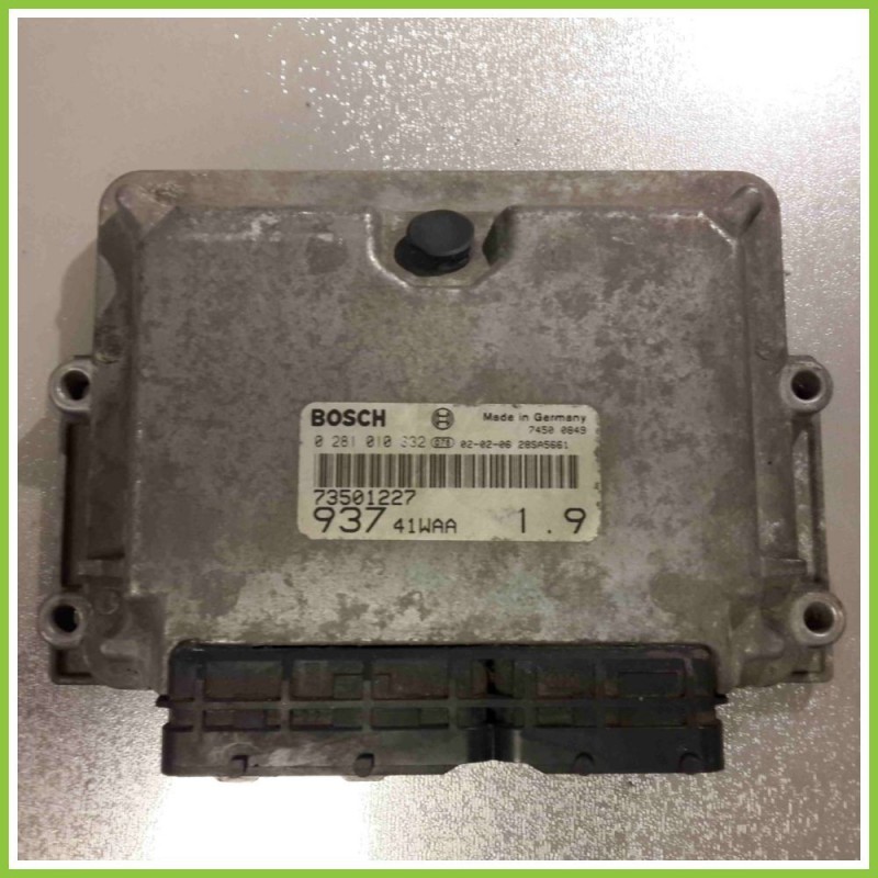 Centralina Motore Iniezione ECU BOSCH 0281010332 ALFA ROMEO 147 W8 73501227 937A2000