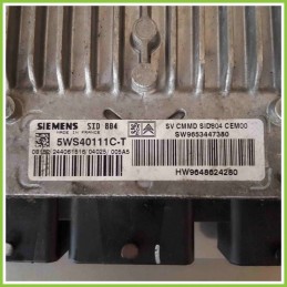 Centralina Motore Iniezione ECU SIEMENS 5WS40111C-T CITROEN C2 9653447380 8HX