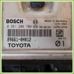 Centralina Motore Iniezione ECU BOSCH 0261208704 PEUGEOT 107 89661-0H012 1KR
